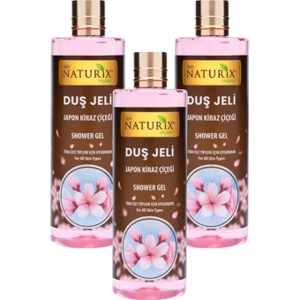 Naturix Japon Kiraz Çiçeği Duş Jeli 3x400 ml