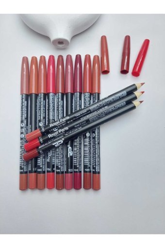 Gtir Beauty 12'li Set Suya Dayanıklı Mat Dudak Kalemi Çok Renkli