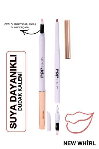 Pop Beauty New Whirl Suya Dayanıklı Asansörlü Dudak Kalemi