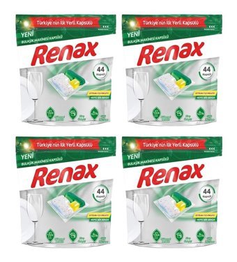 Renax Hepsi Bir Arada Kokulu Tablet Bulaşık Makinesi Deterjanı 176 Adet