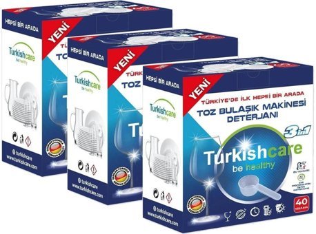 Turkishcare Kokulu Toz Bulaşık Makinesi Deterjanı 3x40 Adet