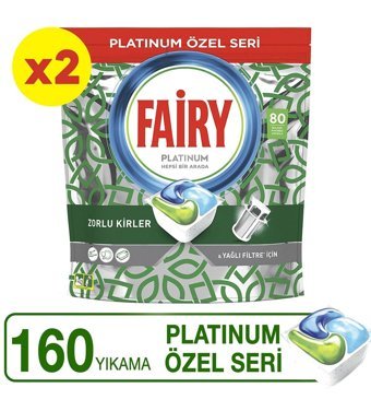 Fairy Platinum Kokulu Tablet Bulaşık Makinesi Deterjanı 160 Adet