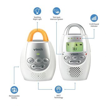 VTech BM2100 Şarjlı Dijital 1.5 inç Bebek Telsizi