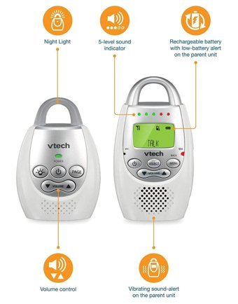 VTech BM2100 Şarjlı Dijital 1.5 inç Bebek Telsizi