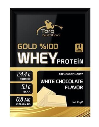 Torq Nutrition Gold Beyaz Çikolatalı Whey Protein Protein Tozu 35 gr