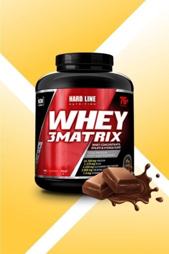 Hardline Nutrition 3 Matrix Çikolatalı Whey Protein Protein Tozu 2.3 kg