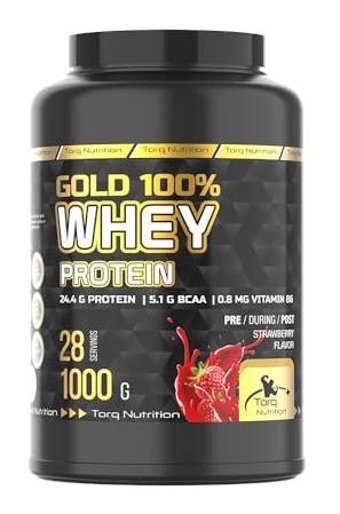 Torq Nutrition Gold Çilekli Whey Protein Protein Tozu 1 kg