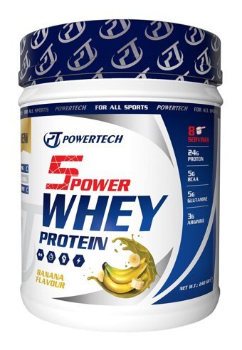 Powertech 5 Power Muzlu Whey Protein Protein Tozu 240 gr