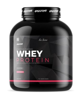 Grızzone Grizzy Eko Çilekli Whey Protein Protein Tozu 1.8 kg