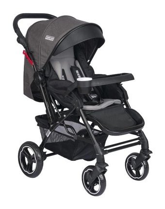 Tommybaby Tornado Plus Çift Yönlü Katlanabilir Puset Bebek Arabası Antrasit