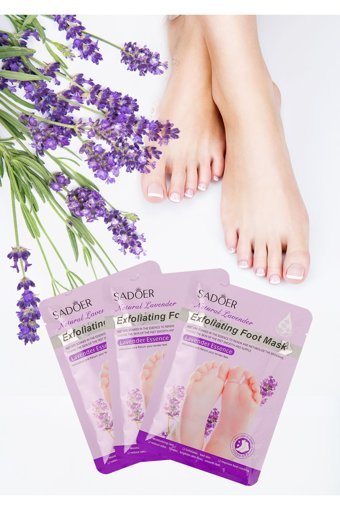 Uniquem Lavanta Esanslı Exfoliating Nemlendirici Onarıcı Çorap Tipi Ayak Maskesi 3 Adet