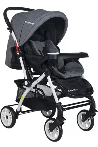 TommyBaby AL-2 Eagle Gold Çift Yönlü Katlanabilir 360 Derece Dönen Tam Yatar Kabin Tipi Puset Bebek Arabası Füme