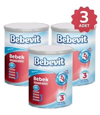 Bebevit Laktozlu Probiyotikli 3 Numara Devam Sütü 3x400 gr
