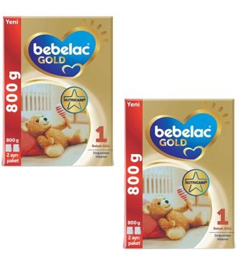 Bebelac Gold Laktozsuz Tahılsız Probiyotikli 1 Numara Bebek Sütü 2x800 gr