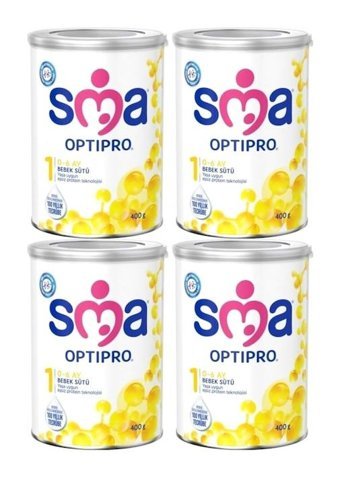 Sma Optipro Laktozlu Probiyotikli 1 Numara Bebek Sütü 4x400 gr