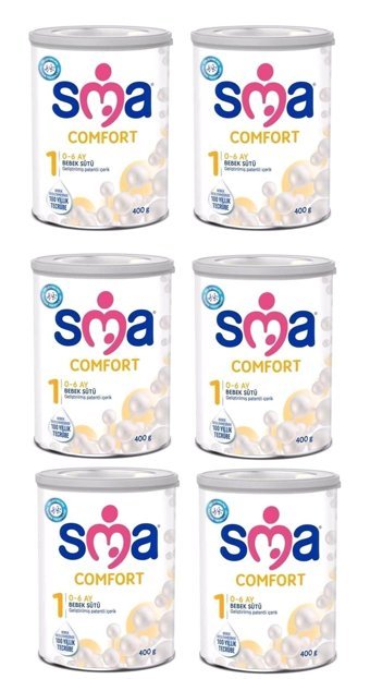 Sma Comfort Laktozlu Probiyotikli 1 Numara Bebek Sütü 4x600 gr
