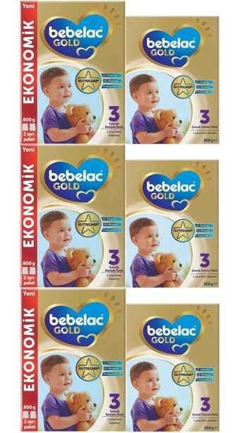 Bebelac Gold Laktozsuz Tahılsız Probiyotikli 3 Numara Devam Sütü 3x1.15 kg