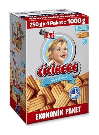 Eti Cicibebe Bebek Bisküvisi 4x250 gr