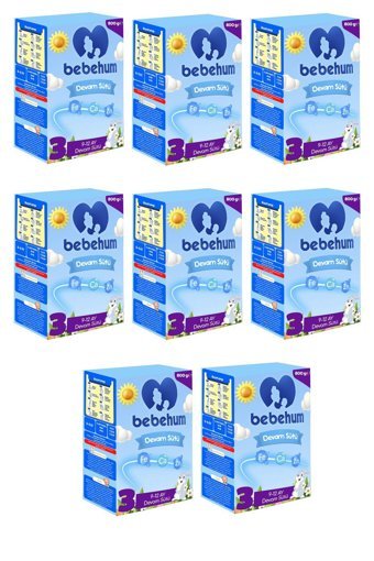 Bebehum 3 Numara Devam Sütü 8x800 gr