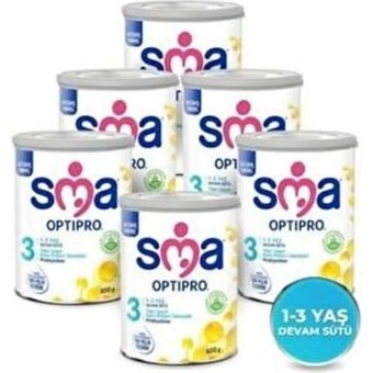 Sma Optipro Laktozlu Tahılsız Probiyotikli 3 Numara Devam Sütü 6x400 gr