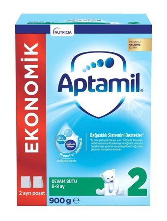 Aptamil Laktozlu Tahılsız Glutensiz 2 Numara Devam Sütü 900 gr