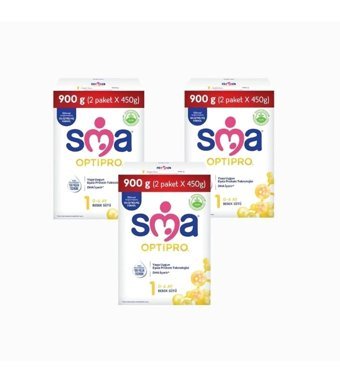 Sma Optipro Laktozsuz Probiyotikli 1 Numara Bebek Sütü 3x900 gr
