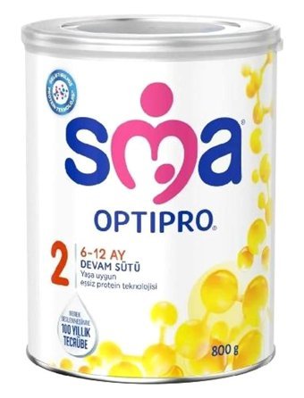 Sma Optipro Laktozlu Tahılsız Probiyotikli 2 Numara Devam Sütü 24x800 gr