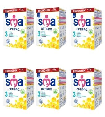 Sma Optipro Laktozlu Probiyotikli 3 Numara Devam Sütü 6x1.2 kg