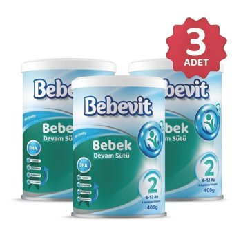 Bebevit Laktozlu Probiyotikli 2 Numara Devam Sütü 3x400 gr