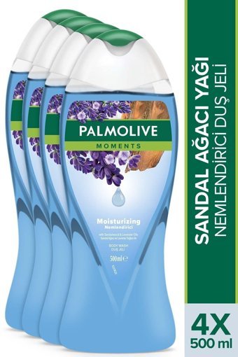 Palmolive Lavanta Yağı Sandal Ağacı Nemlendirici Duş Jeli 4x500 ml