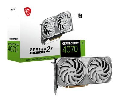 Msi Ventus 2X White RTX 4070 Super OC 12 GB GDDR6 PCI-Express 4.0 DirectX 12 Ultimate 2 Fanlı 192 Bit Nvidia Ekran Kartı
