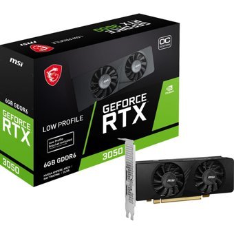 Msi Low Profile RTX 3050 OC 6 GB GDDR6 PCI-Express 4.0 DirectX 12 Ultimate 2 Fanlı 96 Bit Nvidia Ekran Kartı