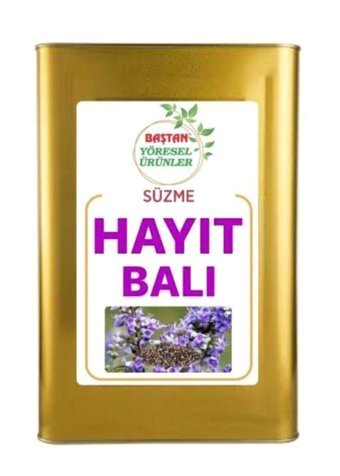 Baştan Yöresel Teneke Organik Süzme Hayıt Balı 25 kg