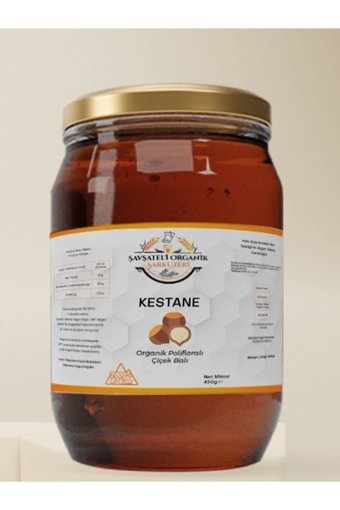 Şavşateli Organik Süzme Kestane Balı 450 gr