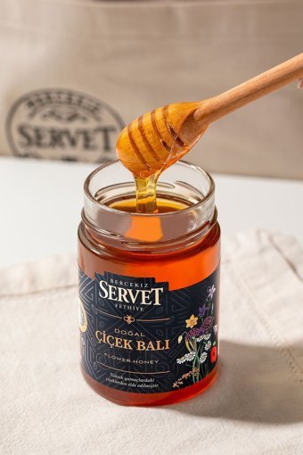 Bercekız Servet Şekerleme Fethiye Organik Süzme Çiçek Balı 425 gr