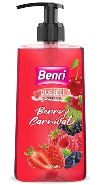 Benri Kırmızı Meyve Duş Jeli 1 lt