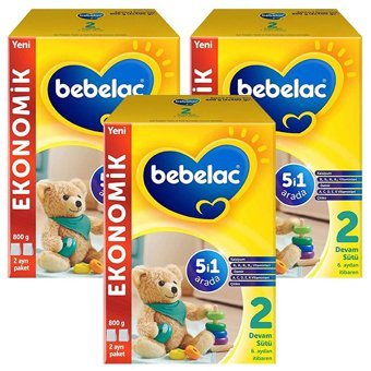 Bebelac Probiyotikli 2 Numara Devam Sütü 3x800 gr