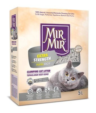 Mırmır Topaklanan İnce Taneli Aktif Karbonlu Bentonit Kedi Kumu 2x5 lt