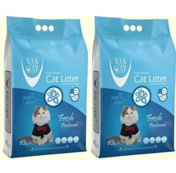 Van Cat Fresh Kokulu Topaklanan İnce Taneli Bentonit Kedi Kumu 2x20 lt