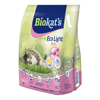 Biokat's Eco Light Kiraz Çiçeği Kalın Taneli Pelet Kedi Kumu 5 lt