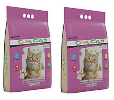 Cat City Ekstra Parfümlü Topaklanan İnce Taneli Bentonit Kedi Kumu 2x10 lt