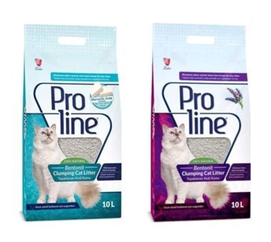 Proline Lavanta Ve Marsilya Sabunu Kokulu Topaklanan İnce Taneli Aktif Karbonlu Bentonit Kedi Kumu 10 lt