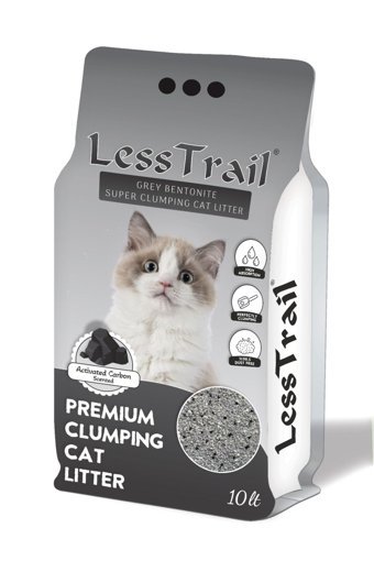 Less Trail Topaklanan İnce Taneli Aktif Karbonlu Bentonit Kedi Kumu 10 lt