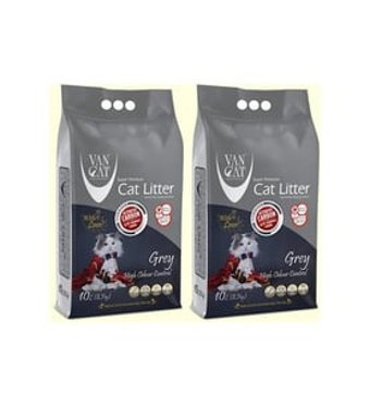 Van Cat Topaklanan İnce Taneli Aktif Karbonlu Bentonit Kedi Kumu 2x8.5 kg