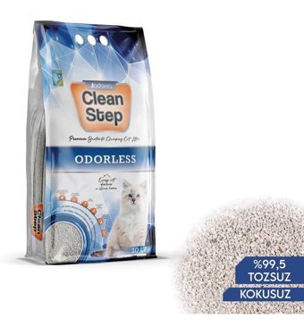 Jadawa Clean Step Tozsuz Topaklanan İnce Taneli Bentonit Kedi Kumu 10 lt