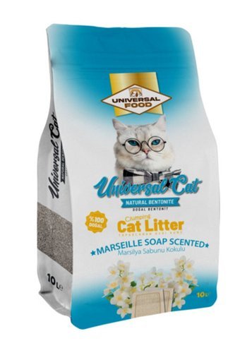 Universal Marsilya Sabun Kokulu Topaklanan İnce Taneli Bentonit Kedi Kumu 10 lt