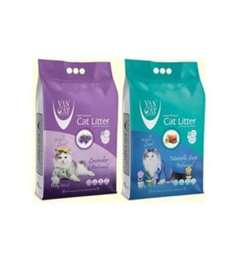 Van Cat Lavanta ve Marsilya Sabunu Kokulu Topaklanan İnce Taneli Bentonit Kedi Kumu 10 kg
