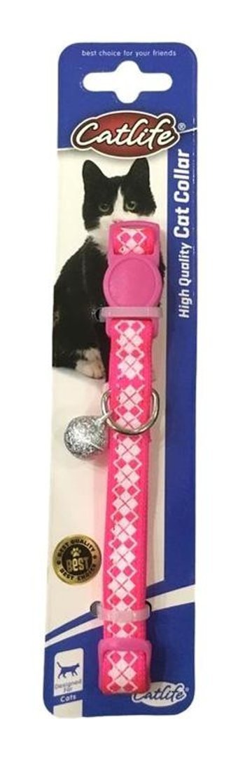 Catlife Çıngıraklı Pembe Gezdirme Boyun Kedi Tasması