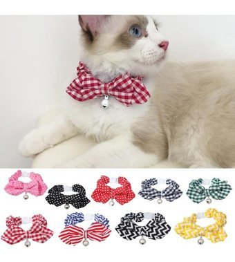 Magideal Zilli Çok Renkli Gezdirme Boyun Kedi Tasması