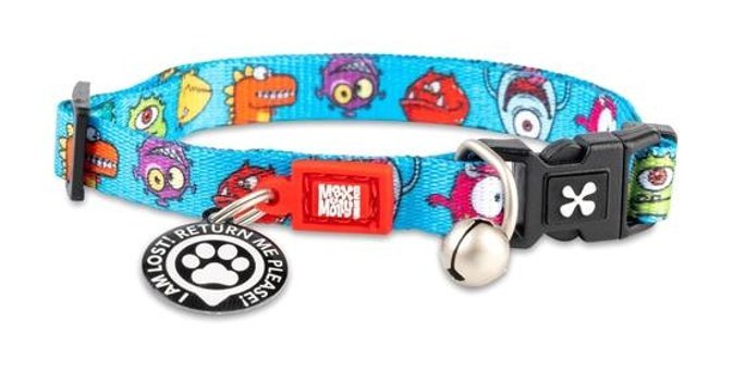 Max & Molly Zilli Çok Renkli Ayarlanabilir Gezdirme Boyun Kedi Tasması